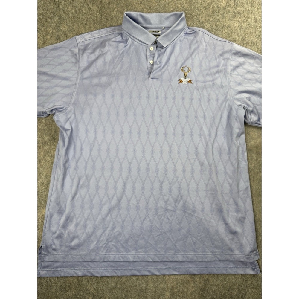 Adidas Climacool Men's Golf Polo Shirt Light Purple Men's Size XXL Custom Logo